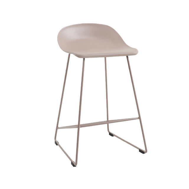 Scandinavian Barstool Ellen taupe 66cm Plastic