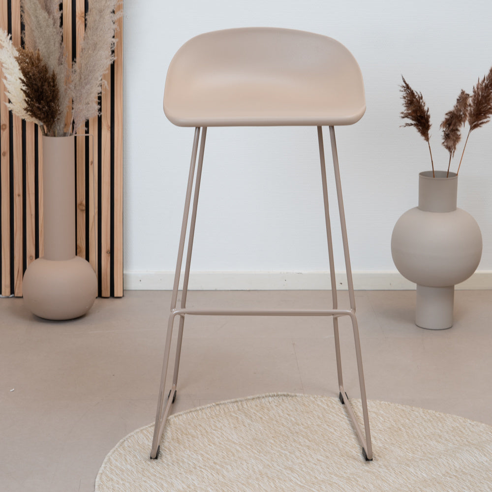 Scandinavian Barstool Ellen taupe 76 cm - image 2