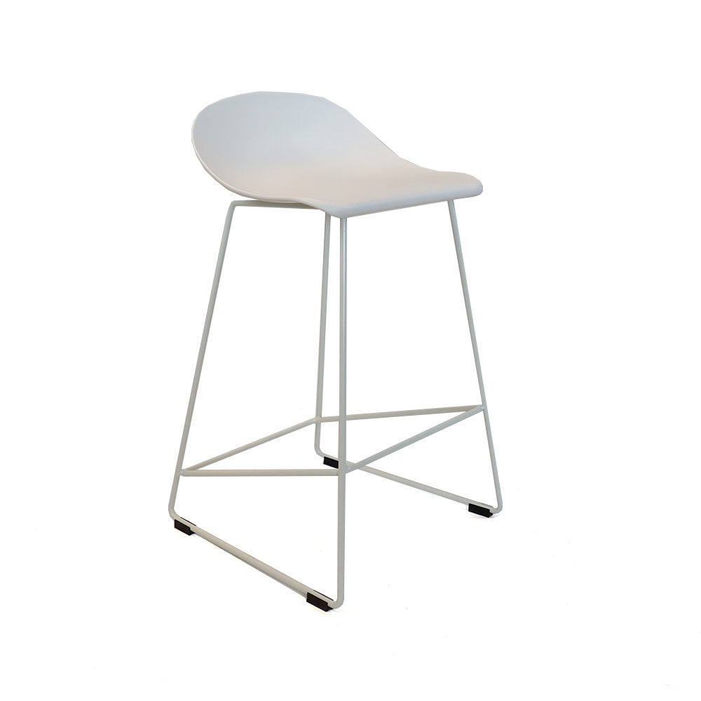 Scandinavian Barstool Ellen white 66cm Plastic