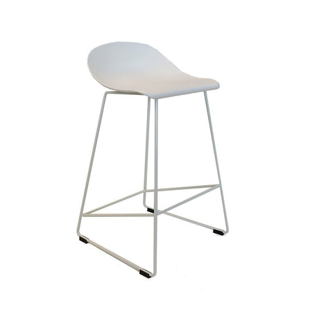 Scandinavian Barstool Ellen white 66cm Plastic
