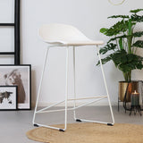 Scandinavian Barstool Ellen white 66cm - image 1