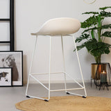 Scandinavian Barstool Ellen white 66cm - image 3