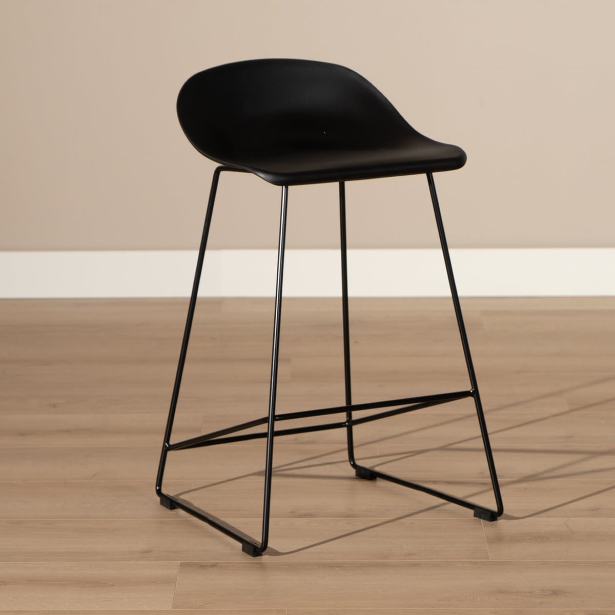 Scandinavian Barstool Ellen black 66cm - image 1