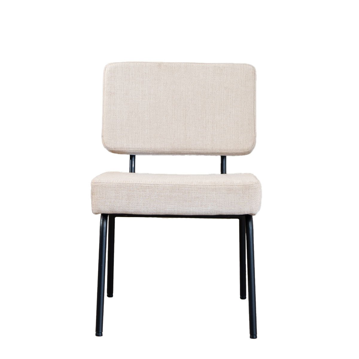 Scandinavian dining room chair Aspen beige recycled fabric - image 5