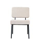 Scandinavian dining room chair Aspen beige recycled fabric - image 5