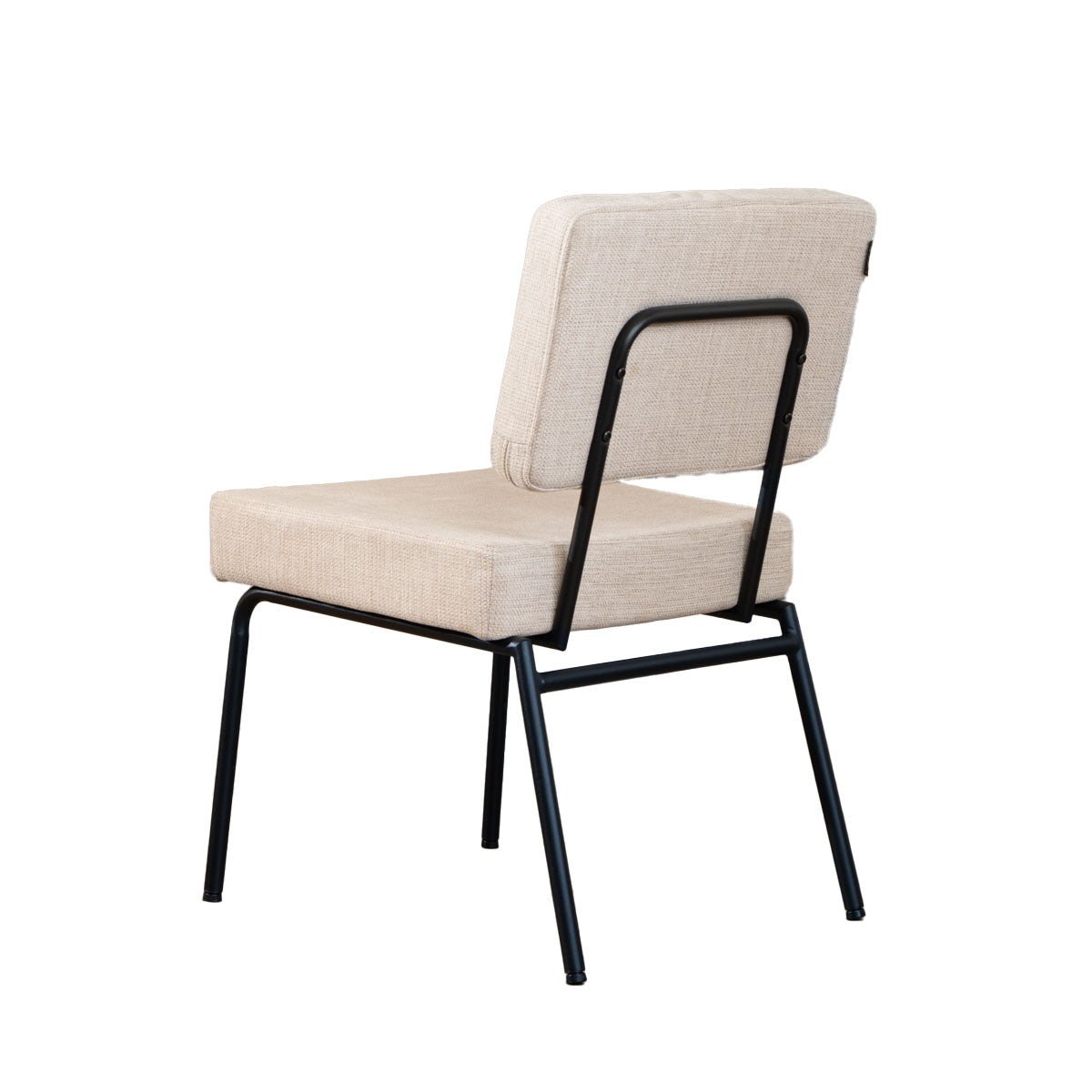 Scandinavian dining room chair Aspen beige recycled fabric - image 7