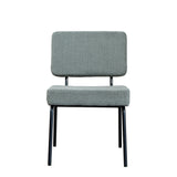 Scandinavian dining room chair Espen green recycled fabric - image 6