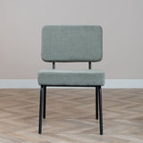 Scandinavian dining room chair Espen green recycled fabric - image 2
