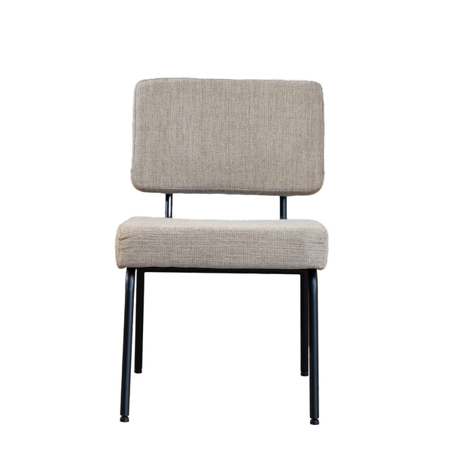 Scandinavian dining room chair Espen taupe recycled fabric Recycled polyester