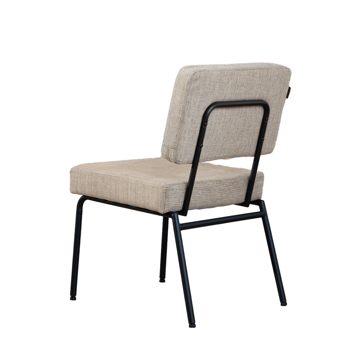 Scandinavian dining room chair Espen taupe recycled fabric - image 2