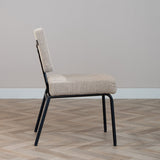 Scandinavian dining room chair Espen taupe recycled fabric - image 5