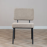 Scandinavian dining room chair Espen taupe recycled fabric - image 4