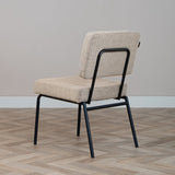 Scandinavian dining room chair Espen taupe recycled fabric - image 6