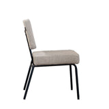 Scandinavian dining room chair Espen taupe recycled fabric - image 8