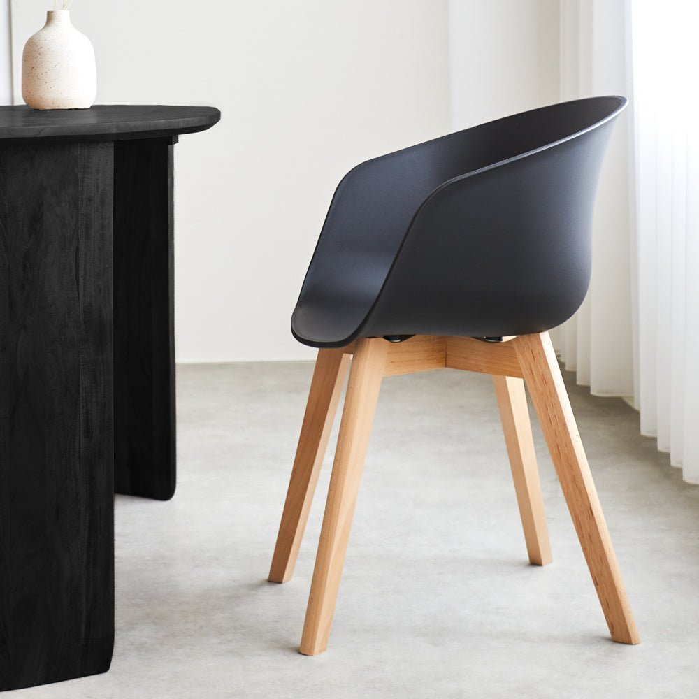 Scandinavian Dining Chair Herning Black | Dimehouse