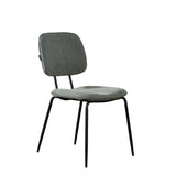 Scandinavian dining room chair Ivar recycled fabric green - image 6