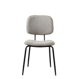 Scandinavian dining room chair Ivar recycled fabric taupe - image 6