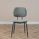 Scandinavian dining room chair Ivar recycled fabric green - image 3
