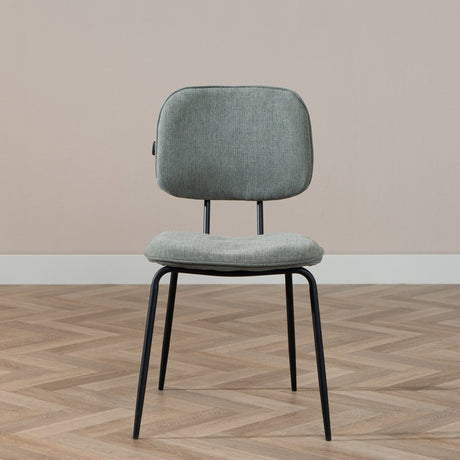 Scandinavian dining room chair Ivar recycled fabric green - image 3