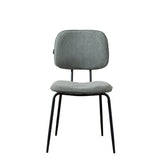 Scandinavian dining room chair Ivar recycled fabric green - image 7