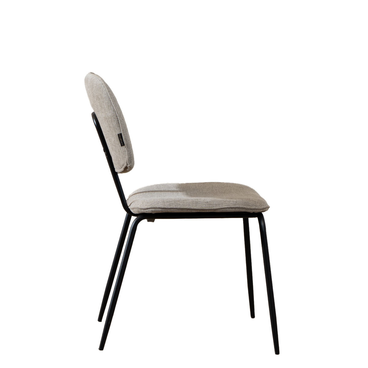 Scandinavian dining room chair Ivar recycled fabric taupe - image 7