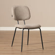 Scandinavian dining room chair Ivar recycled fabric taupe - image 1
