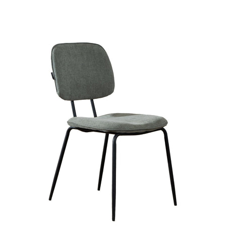 Scandinavian dining room chair Ivar recycled fabric green Recycled polyester