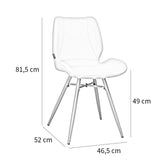 Scandinavian dining room chair Jena taupe recycled fabric - image 10