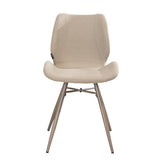 Scandinavian dining room chair Jena taupe recycled fabric - image 7