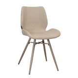 Scandinavian dining room chair Jena taupe recycled fabric - image 6