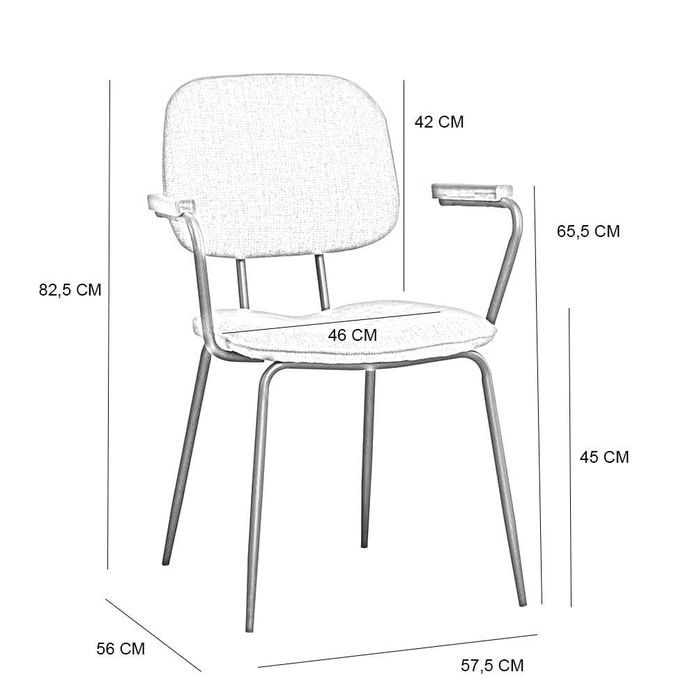 Scandinavian dining room chair Oskar green recycled fabric - image 1