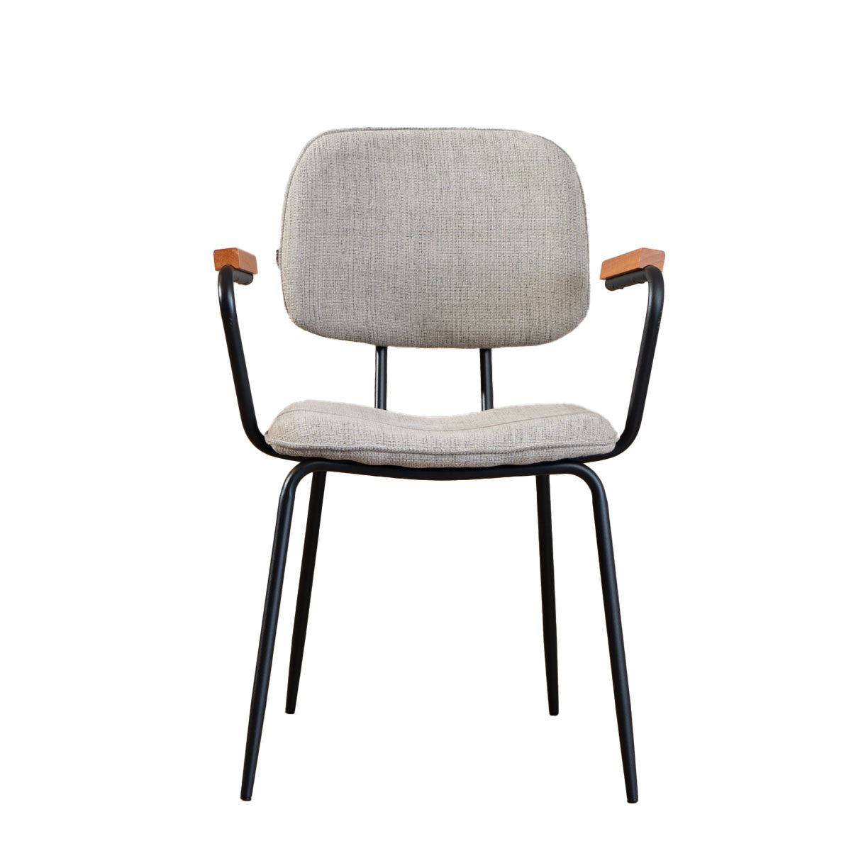 Scandinavian dining room chair Oskar taupe recycled fabric Recycled polyester