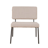 Scandinavian armchair Aspen beige recycled fabric Recycled polyester