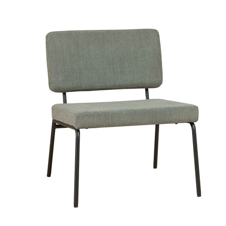 Scandinavian armchair Aspen green recycled fabric Recycled polyester