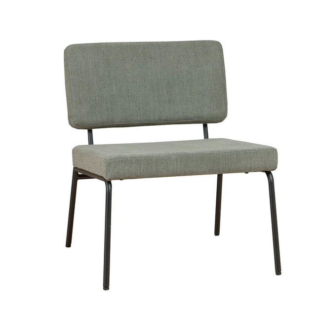 Scandinavian armchair Aspen green recycled fabric Recycled polyester