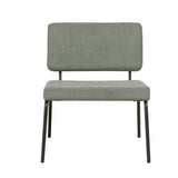 Scandinavian armchair Aspen green recycled fabric - image 6