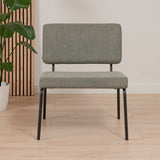 Scandinavian armchair Aspen green recycled fabric - image 3