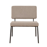 Scandinavian armchair Espen taupe recycled fabric Recycled polyester