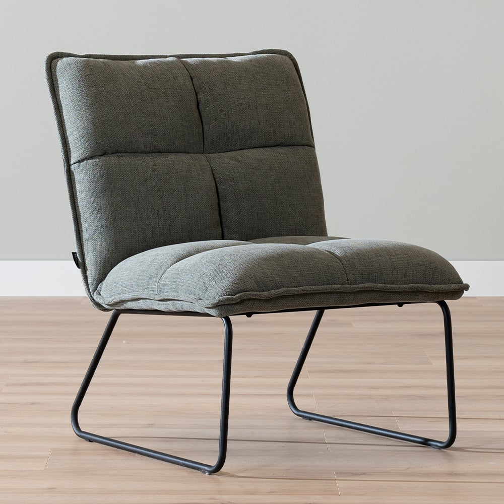 Scandinavian armchair Joran green 1N.VT.N.VT.% polyester