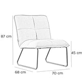 Scandinavian armchair Joran green 1N.VT.N.VT.% polyester