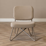 Scandinavian armchair Viggo taupe recycled fabric Recycled polyester