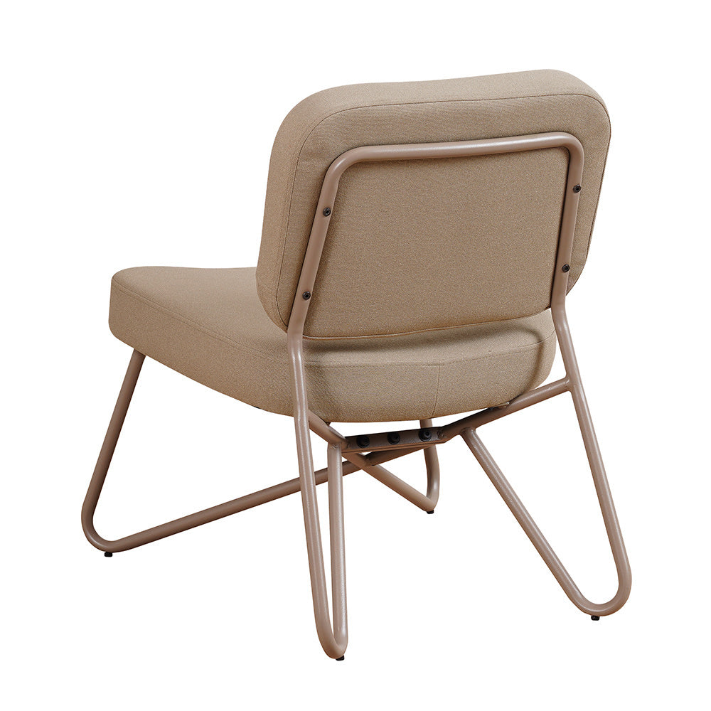 Scandinavian armchair Viggo taupe recycled fabric Recycled polyester