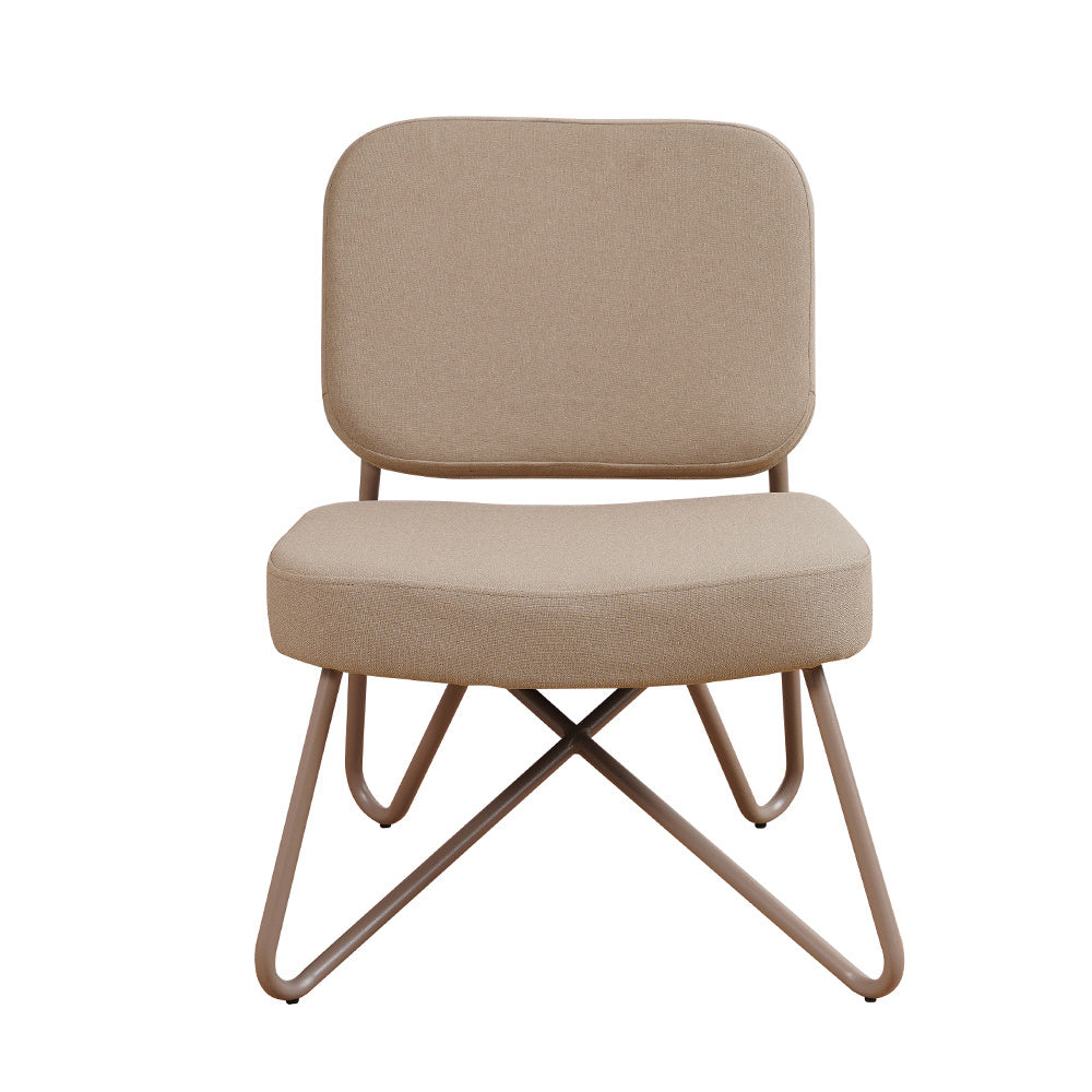Scandinavian armchair Viggo taupe recycled fabric Recycled polyester