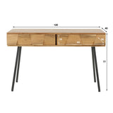 Dressing table Alisa DH Interior Acacia LxWxH 125x46x23 Acacia wood White photo size indication