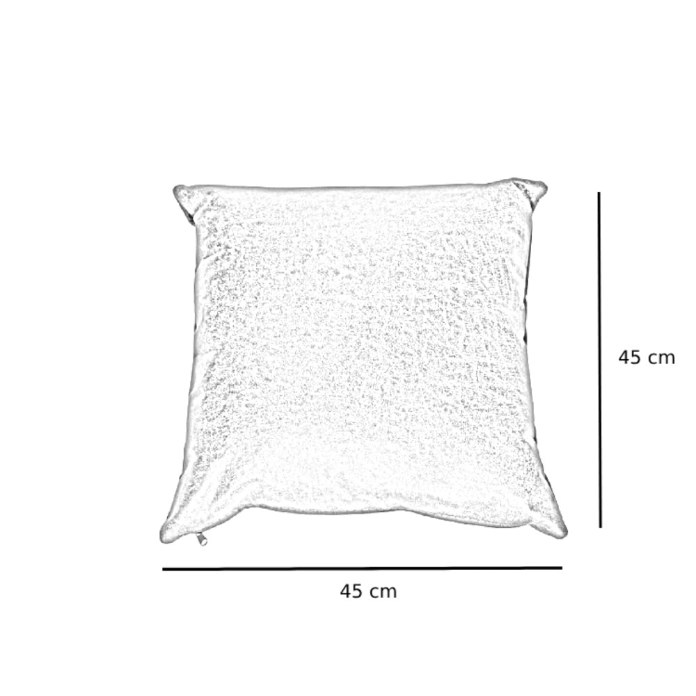 Decorative cushion Kyla eco-leather anthracite 45 x 45 cm
