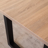 Lenzo Robson Oak table top Dimehouse Brown LxWxH 182x83x7 Melamine Atmospheric photo detail