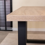 Lenzo Robson Oak table top Dimehouse Brown LxWxH 192x103x7 Melamine Atmospheric photo detail