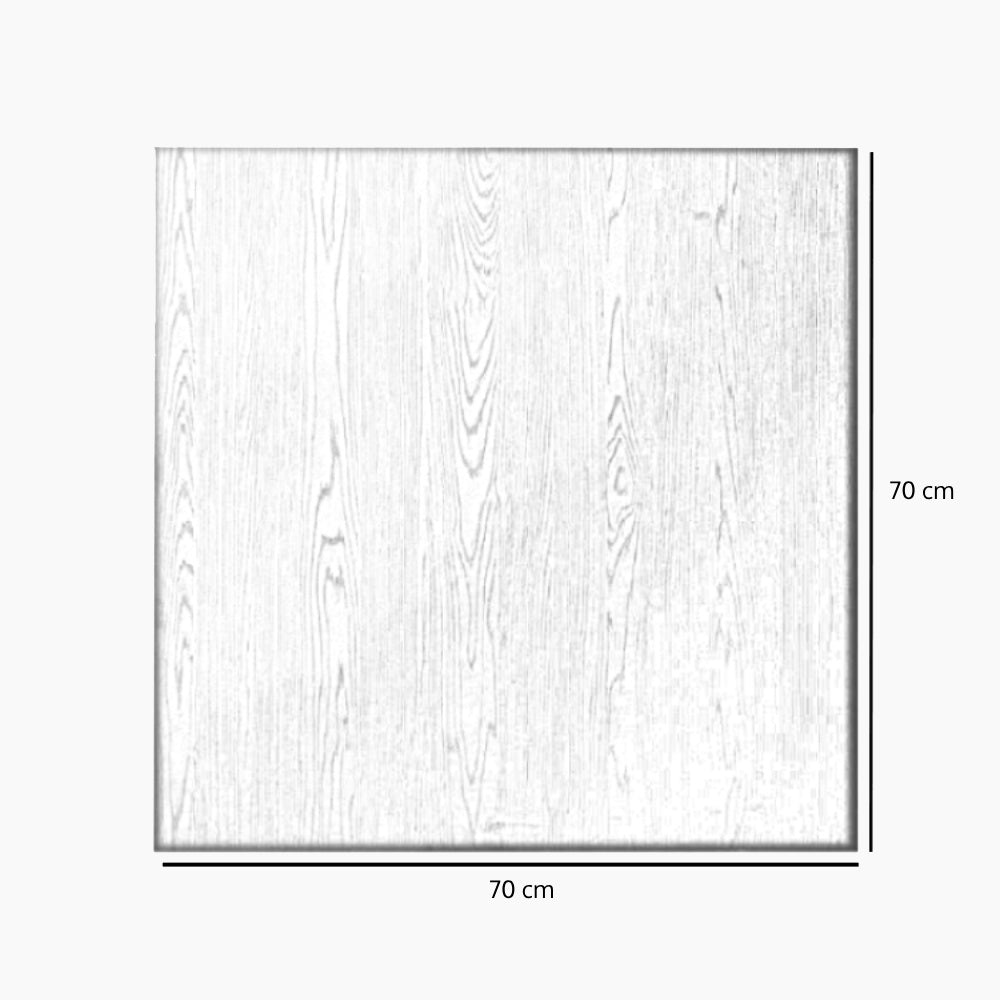 Table top Roan melamine black 70 x 70 cm, 70 cm wide