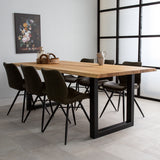 Table base U-Frame metal black (set of 2)