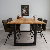 Table base U-Frame metal black (set of 2)